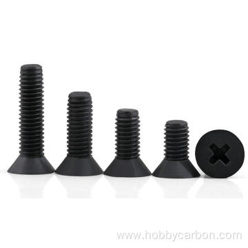 High quality heat treated stainless steel screw black